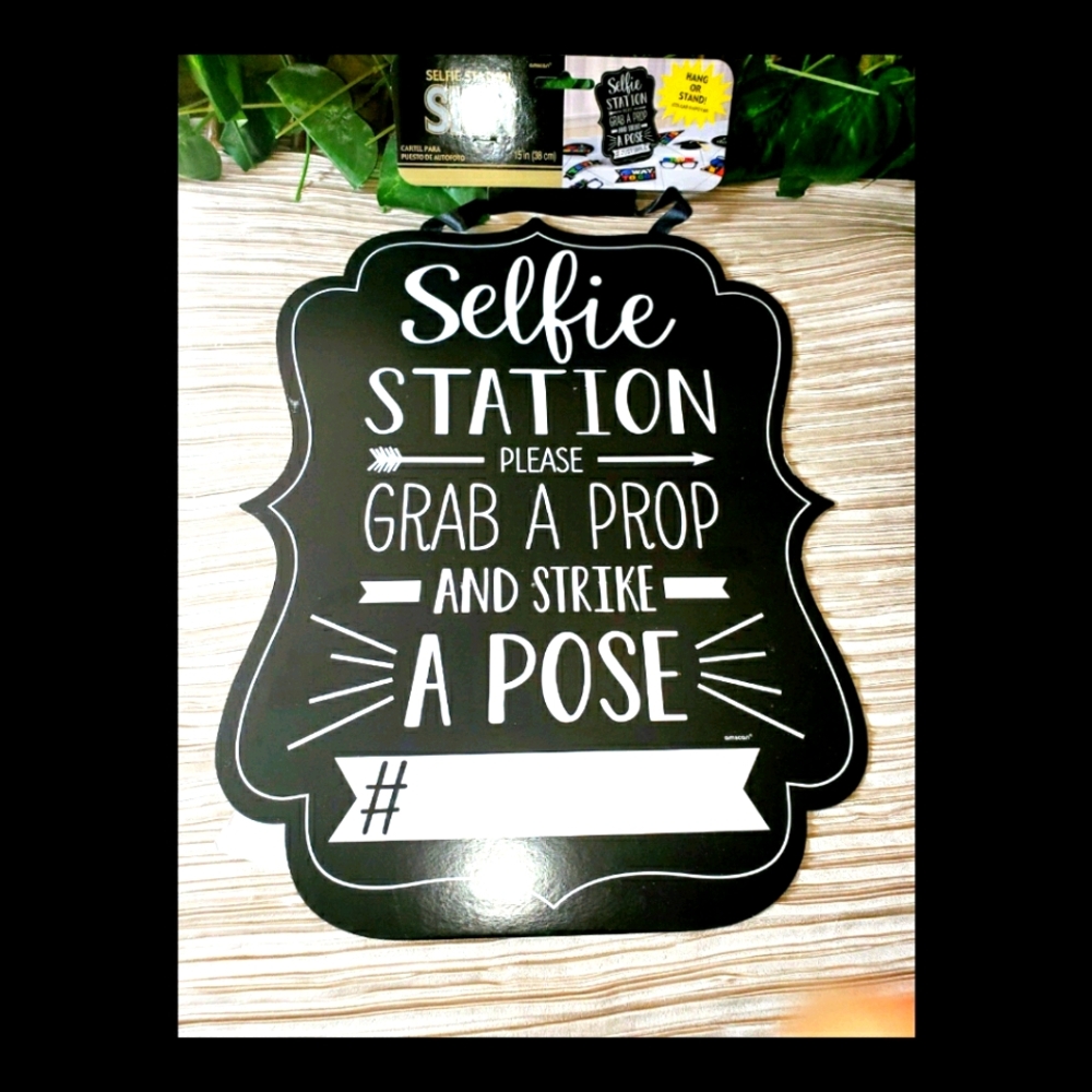 SELFIE STATION/ PHOTO BOOTH PARTY SIGN